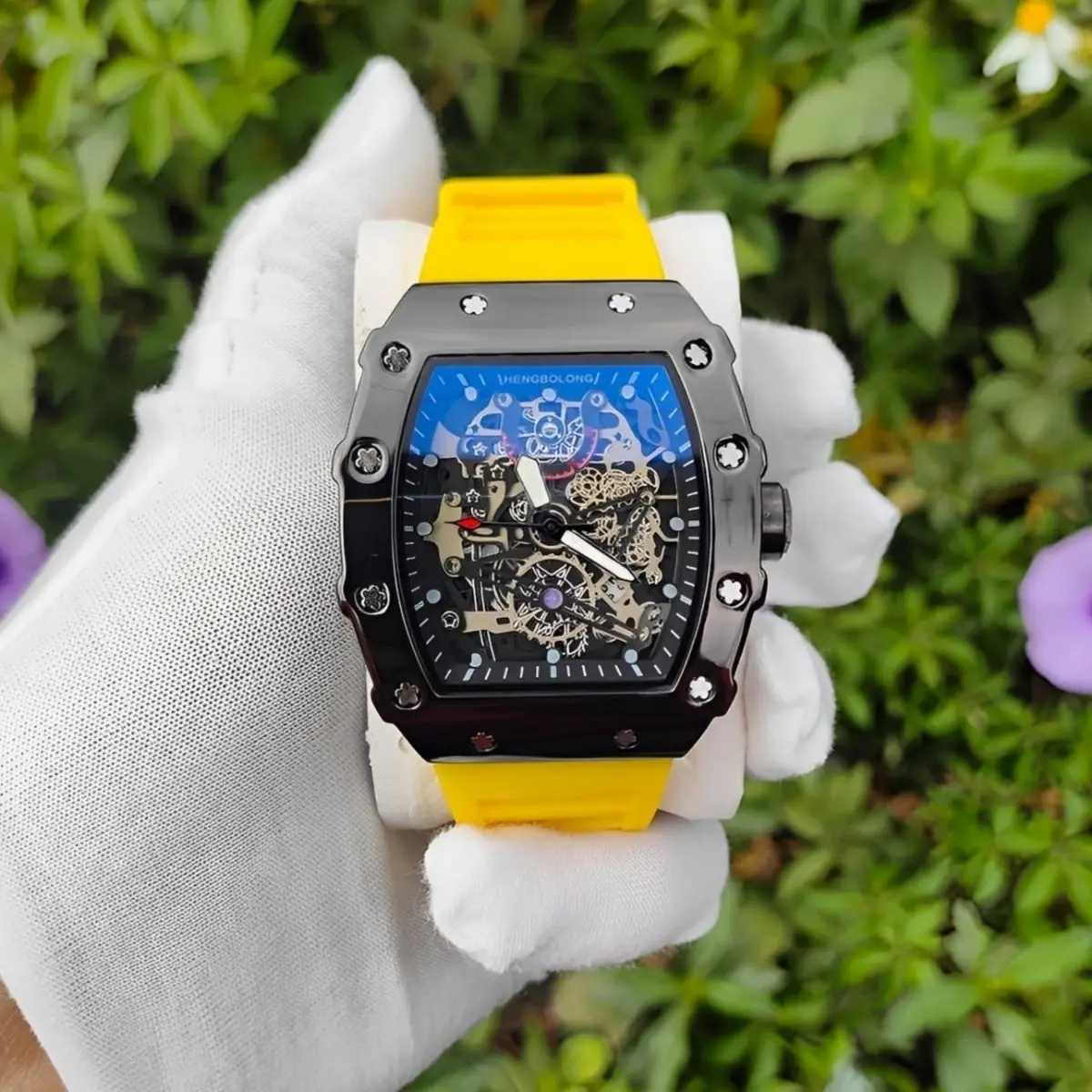 Luxury Watch Jacob And Co - AAA メンズ腕時計高品質クラシックスチールトノーダイヤル中空デザインファッションカジュアルクォーツ時計人格時計時計