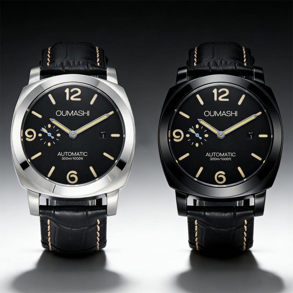 Perpetual Calendar Watch - 44mm メンズ腕時計 シーガル ST2555 ムーブメント ステンレススチールケース