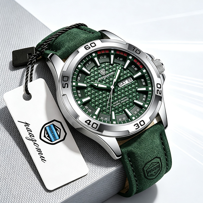 Luxury Watch Name - PAAZOMU 高級ブランドメンズ腕時計 ファッションクォーツ 男性用レザーストラップ カジュアルスポーツ 防水