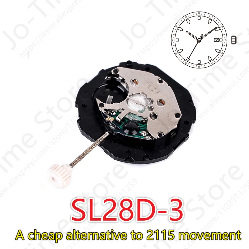 Perpetual Calendar Watch - Sunon SL28-3 クォーツムーブメント 3 針カレンダー日付、時計修理用の手頃な長期精度最大 2115