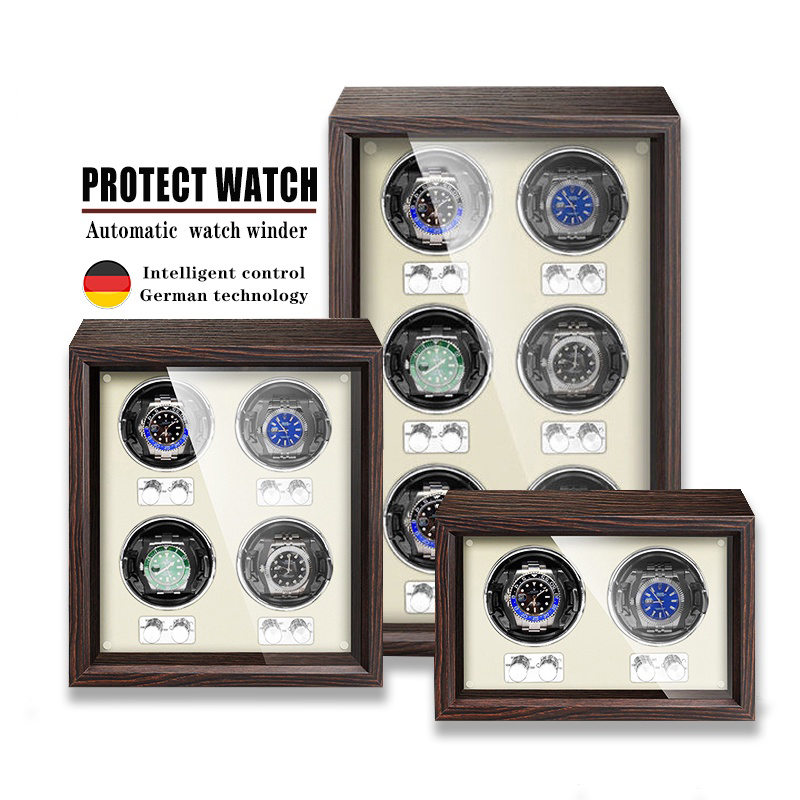 Luxury Watch Winder Box - スポットグッズ 1/2/4/6 スロット自動ウォッチワインダーボックスマブチモト時計キャビネット時計収納ボックス付き