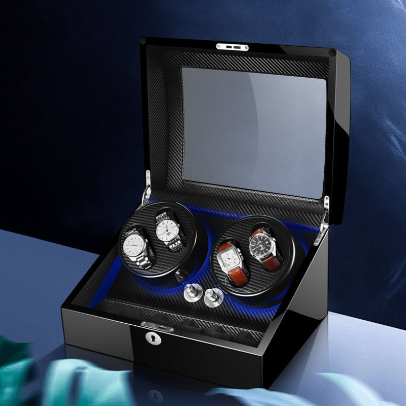 Luxury Watch Winder Box - 機械式時計ワインダー高級自動腕時計ワインダー回転耐磁性メンズ腕時計ボックスミュートクリエイティブ時計ケース