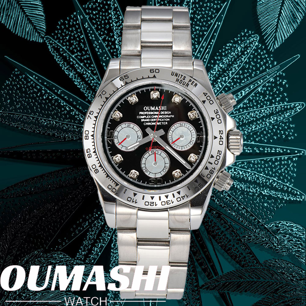 Luxury Watch Time - 高級 VK63 腕時計 39.3mm クォーツ クロノグラフ