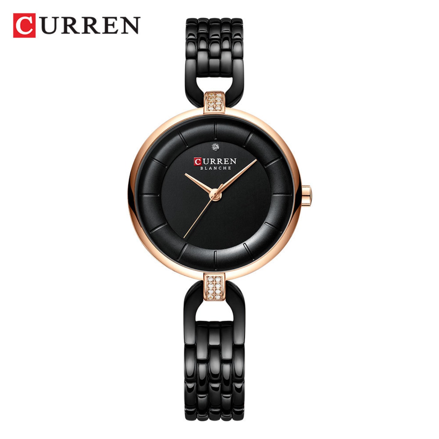 Luxury Watch Lady - 女性腕時計 CURREN 高級ブランドファッションカジュアルレディースクォーツ腕時計ローズゴールドステンレススチールメッシュドレス時計女の子用