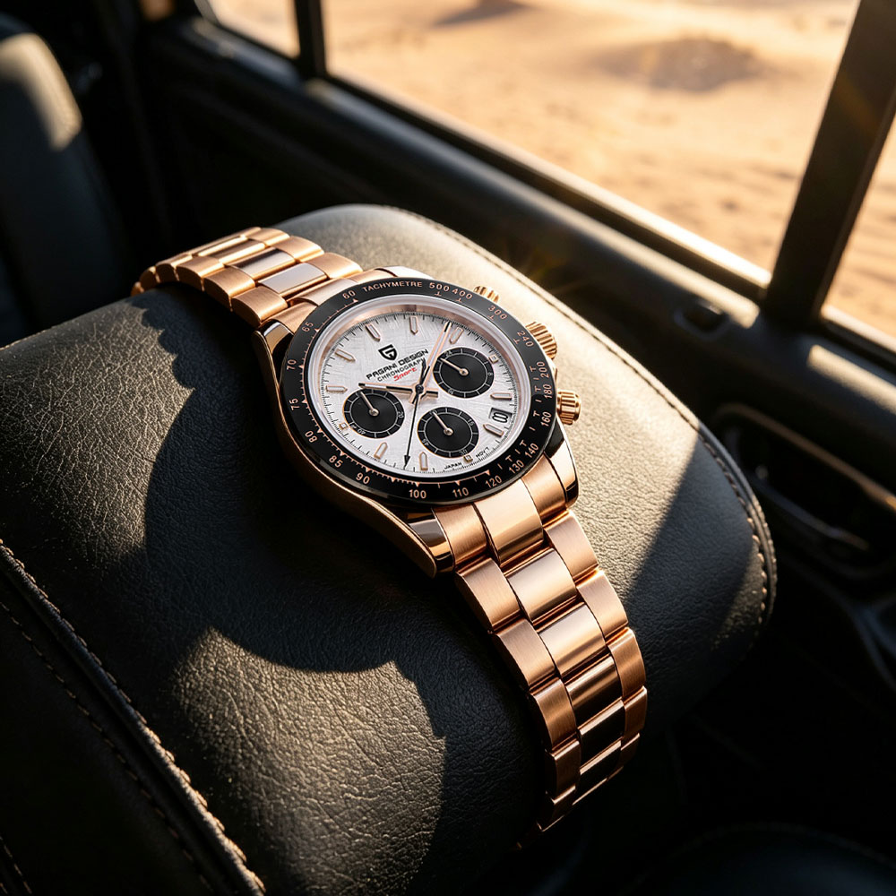 Luxury Watch Name - トップブランドパガーニデザイン高級メンズ腕時計多機能クロノグラフ VK63 クォーツ時計防水カレンダー発光ギフト時計