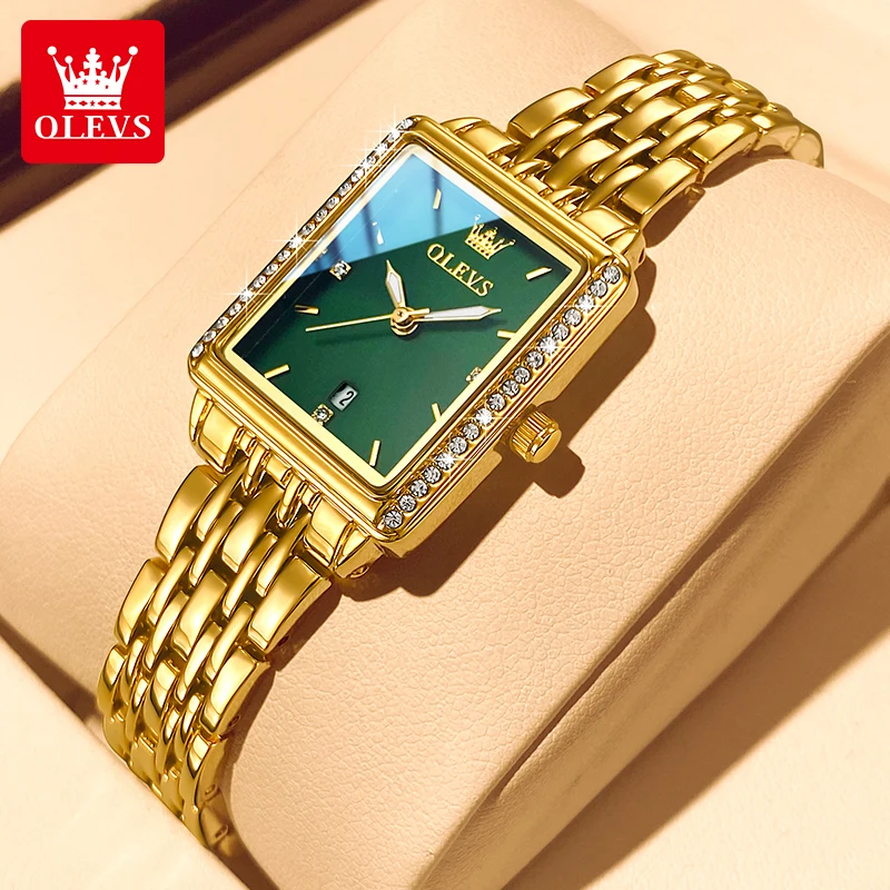 Luxury Women'S Watch - OLEVS 9995 エレガントなクォーツレディースレディース腕時計日付時計女性のための高級防水夜光時計 Relojes Para Mujer