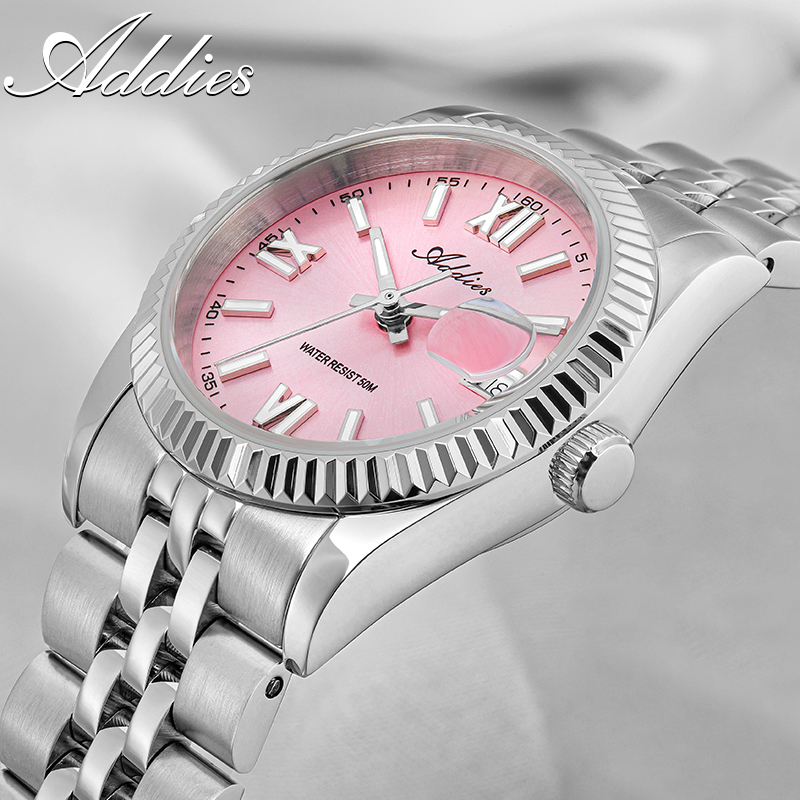 Luxury Watch Time - Addies 高級女性腕時計サファイアクリスタルステンレス鋼女性腕時計ビジネス超発光 50 メートル防水スポーツ腕時計