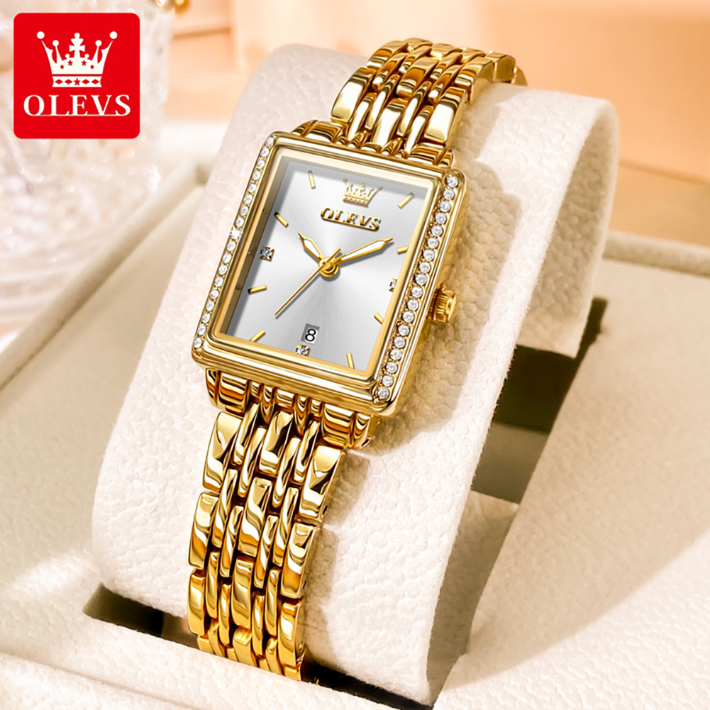 Luxury Watch Lady - OLEVS 9995 日付時計女性用高級防水夜光時計エレガントなクォーツレディースレディース腕時計 Relojes Para Mujer