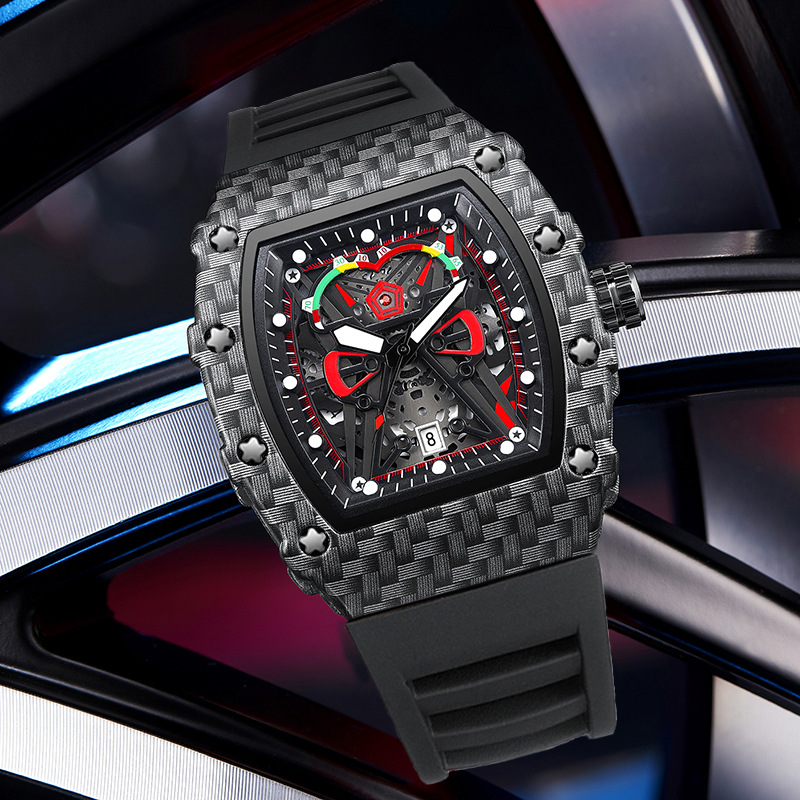 Luxury Watch Jacob And Co - UTHAI CQ232 新しいコンセプト新しい腕時計メンズトレンディな防水グローメンズ腕時計パーソナライズされた腕時計シリコーンワイン樽クォーツ時計