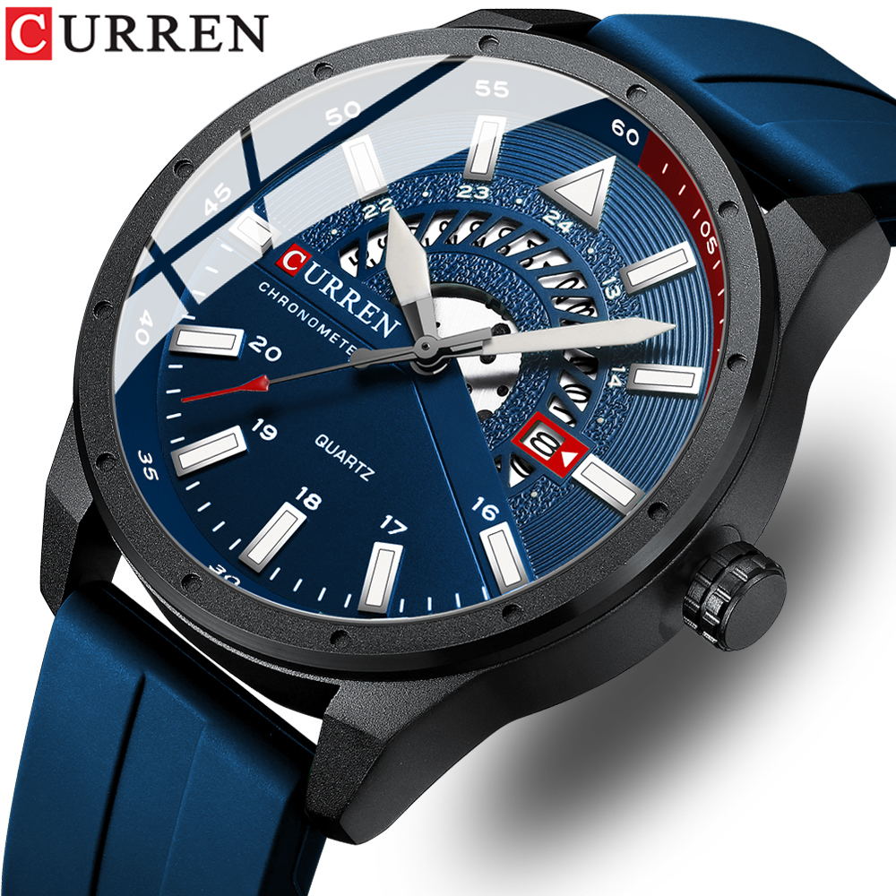 Luxury Watch Name - カレン腕時計男性用トップブランドの高級メンズ腕時計レザークォーツ時計スポーツ防水メンズ時計レロジオ Masculino