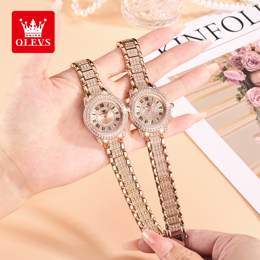 OLEVS 高級ファッションレディース腕時計 ダイヤモンドダ - Luxury Women'S Watch のレビューと価格