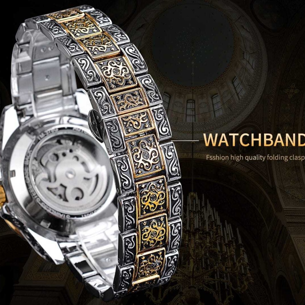 ハイエンドレトロメンズ全自動機械式スケルトン腕時計、彫刻が施 - Luxury Watch Engraving のレビューと価格