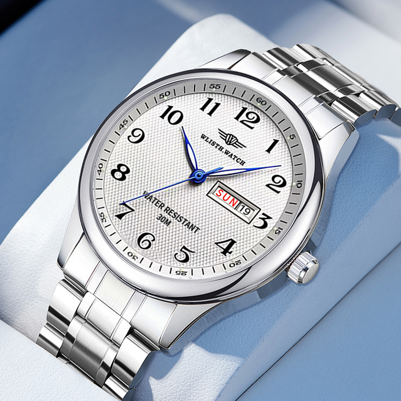 WLISTH 高級ブランドメンズ腕時計クォーツ時計アラビア数 - Luxury Watch Name のレビューと価格