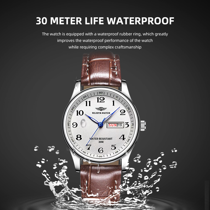 WLISTH 高級ブランドメンズ腕時計クォーツ時計アラビア数 - Luxury Watch Name のレビューと価格