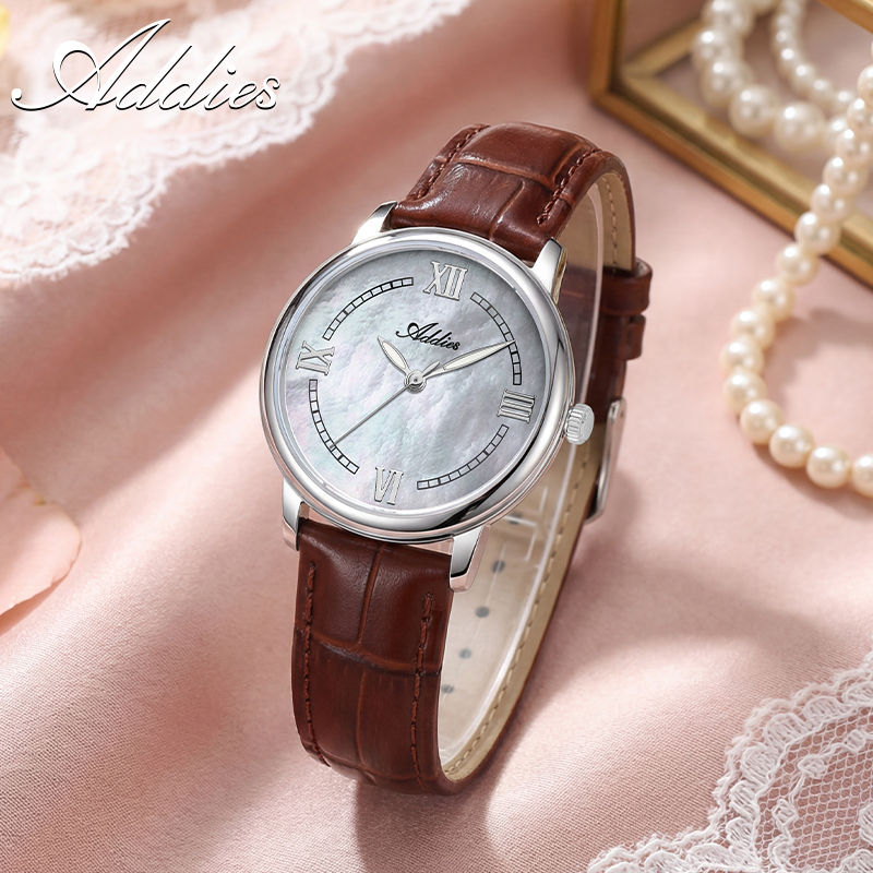 ADDIES レザークォーツ女性腕時計新しい高級 32 ミリ - Luxury Watch Packaging Box のレビューと価格