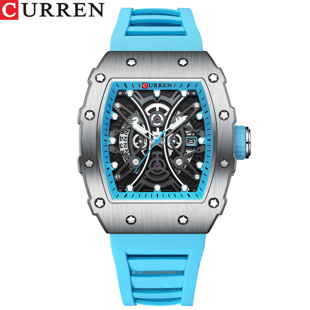Curren-男性用3Dクォーツ時計,ステンレススチールブレ - Luxury Watch Jacob And Co のレビューと価格