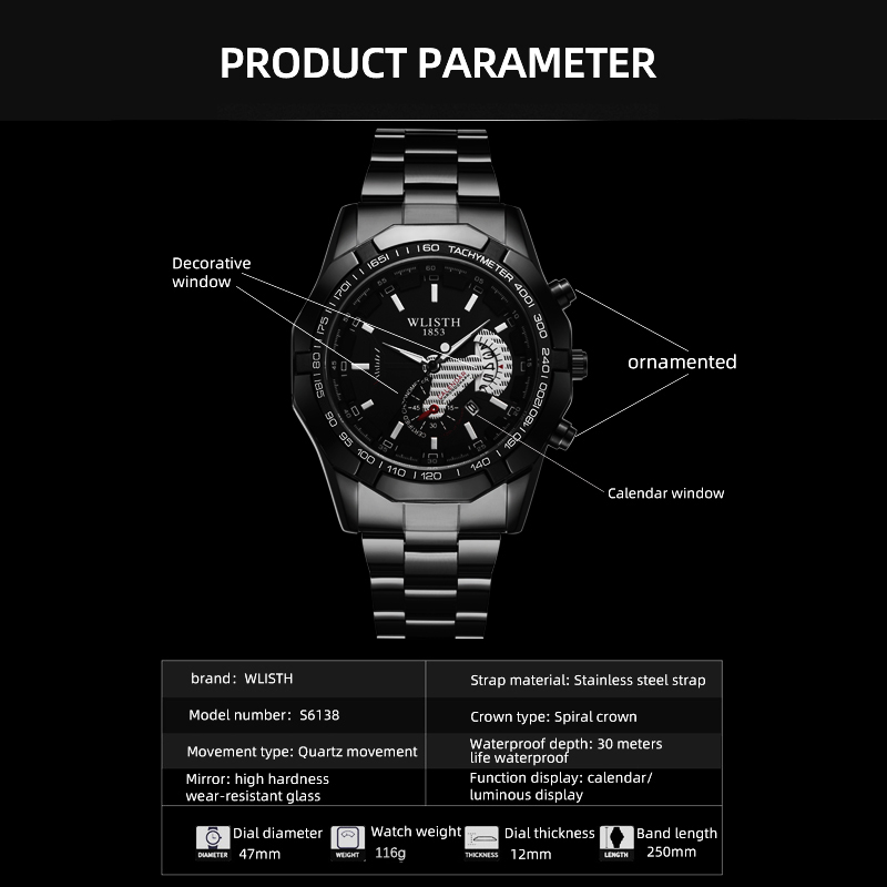 高級ブランドマンウォッチ防水発光日付スポーツマン腕時計ステン - Luxury Watch Name のレビューと価格