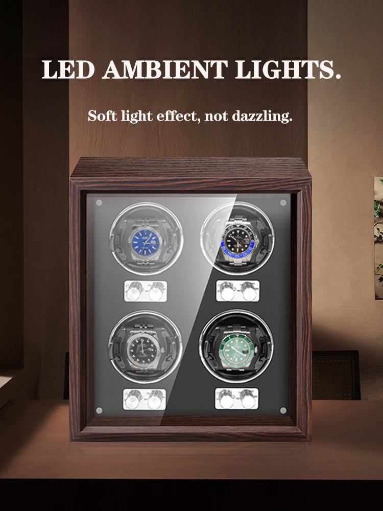 スポットグッズ 1/2/4/6 スロット自動ウォッチワインダ - Luxury Watch Winder Box のレビューと価格