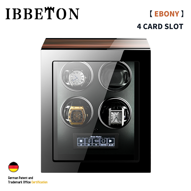 高級自動時計ワインダー 24 時計、マブチモーター LCD  - Luxury Watch Winder Box のレビューと価格