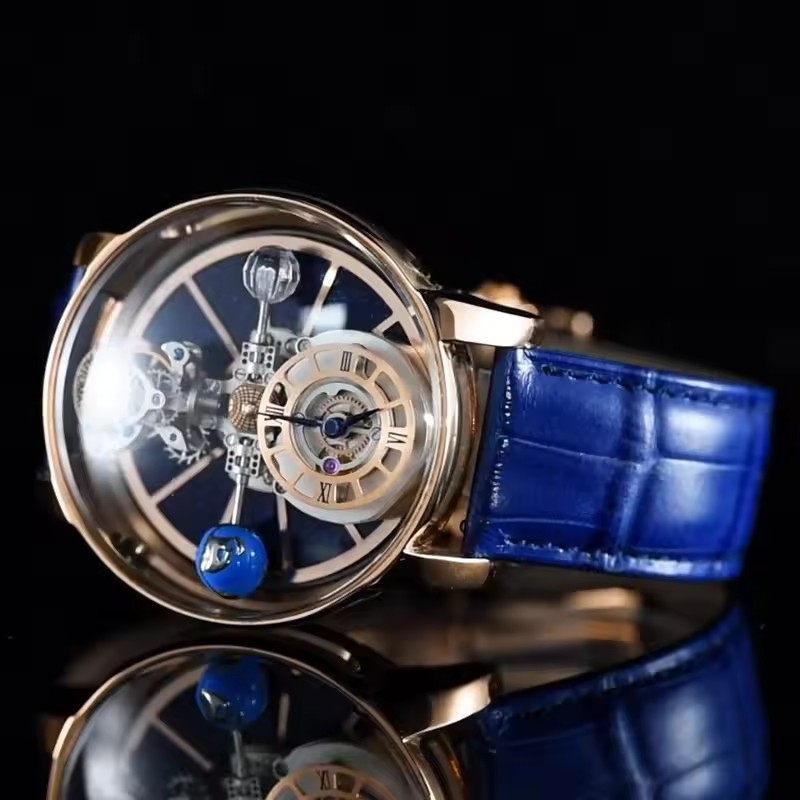 PINDU デザイン メンズ腕時計 透明な中空デザイン 天体 - Luxury Watch Jacob And Co のレビューと価格