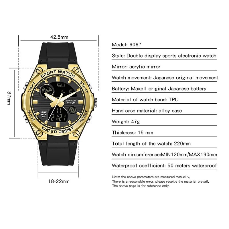 女性用デジタルLED腕時計,スポーツクロノグラフ,クォーツ, - Perpetual Calendar Watch のレビューと価格