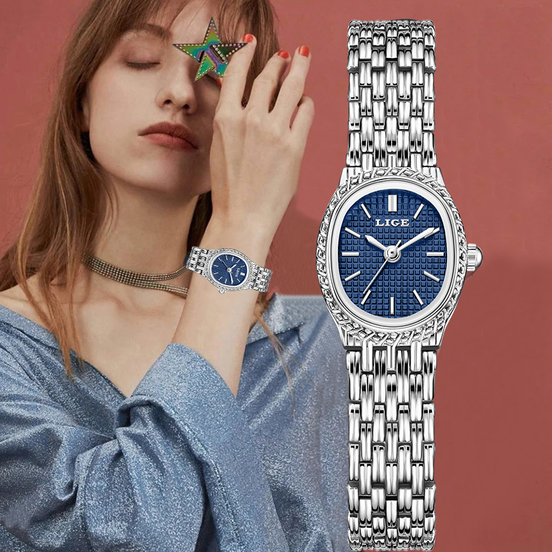 LIGE ファッション高級クォーツ女性用腕時計エレガントなク - Luxury Watch Lady のレビューと価格