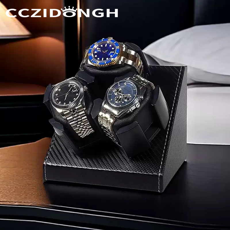 3+0 ウォッチワインダー レザー製自動巻き時計ボックス ウ - Luxury Watch Winder Box のレビューと価格