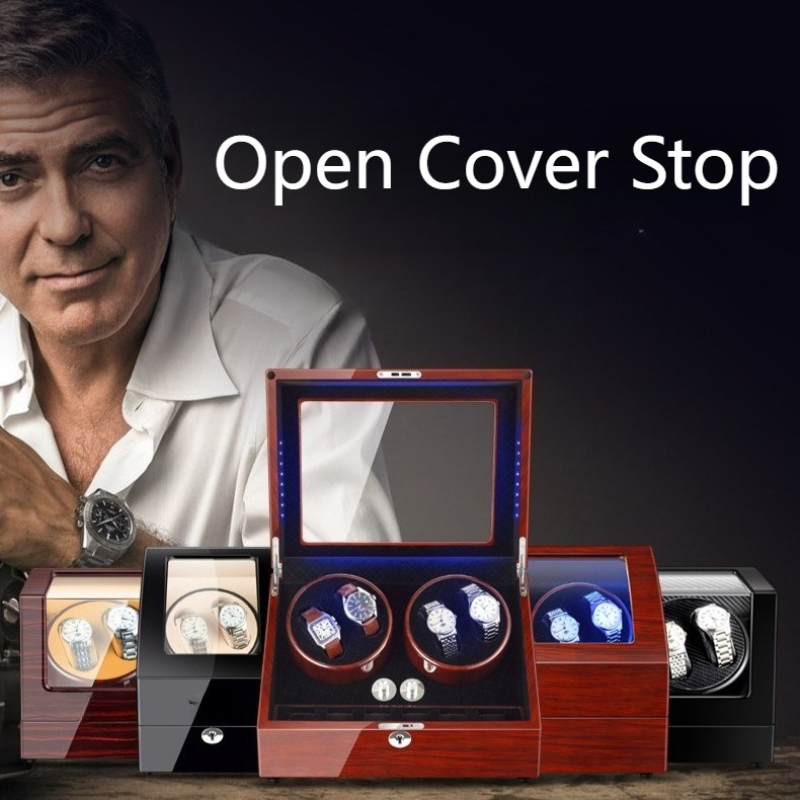 機械式時計ワインダー高級自動腕時計ワインダー回転耐磁性メンズ - Luxury Watch Winder Box のレビューと価格