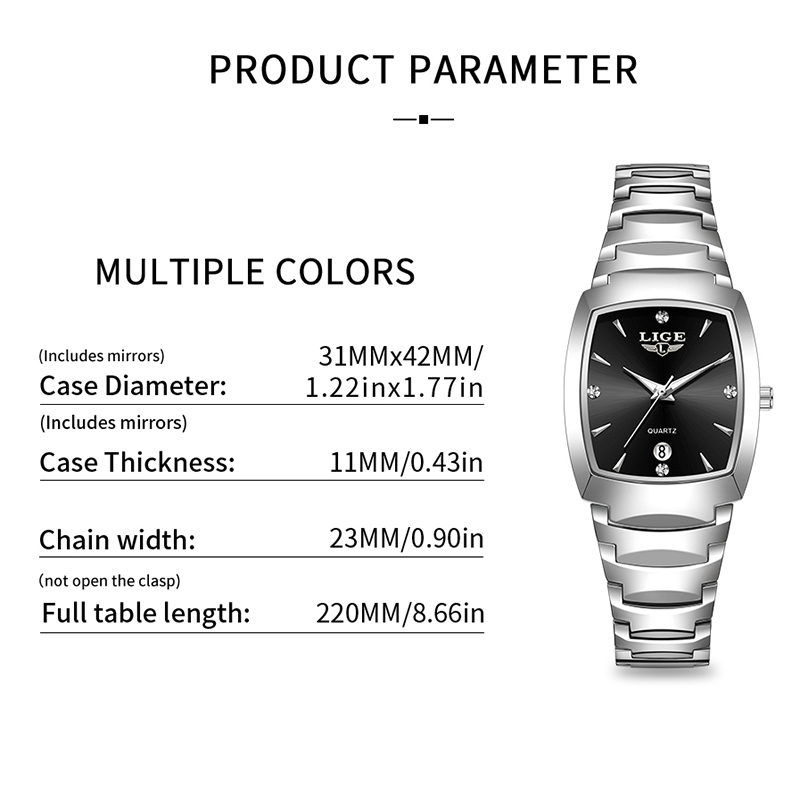 LIGE 腕時計女性ビジネス高級レディース時計女性防水腕時計 - Luxury Watch Lady のレビューと価格