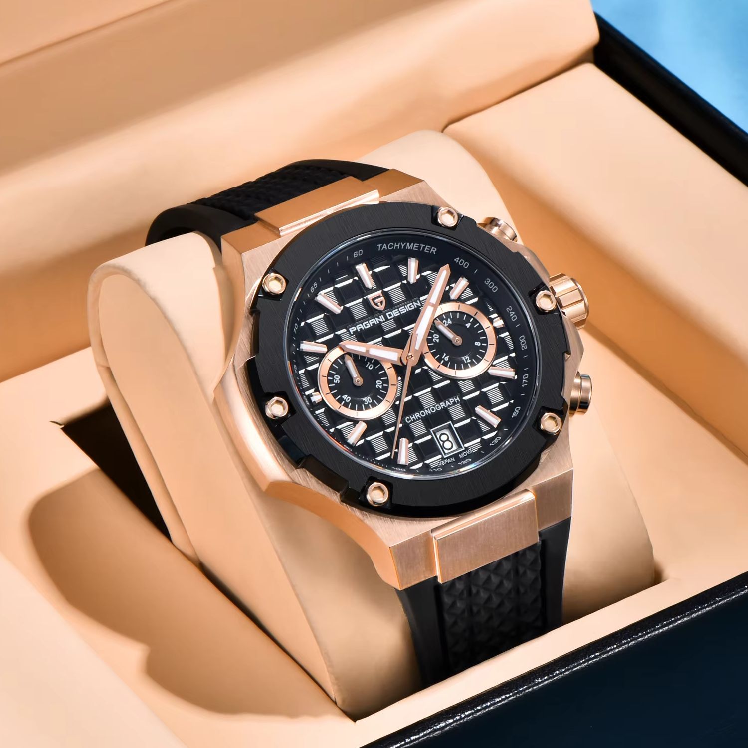 パガーニデザインメンズ腕時計高級ローズゴールドスポーツクロノ - Luxury Watch Jacob And Co のレビューと価格