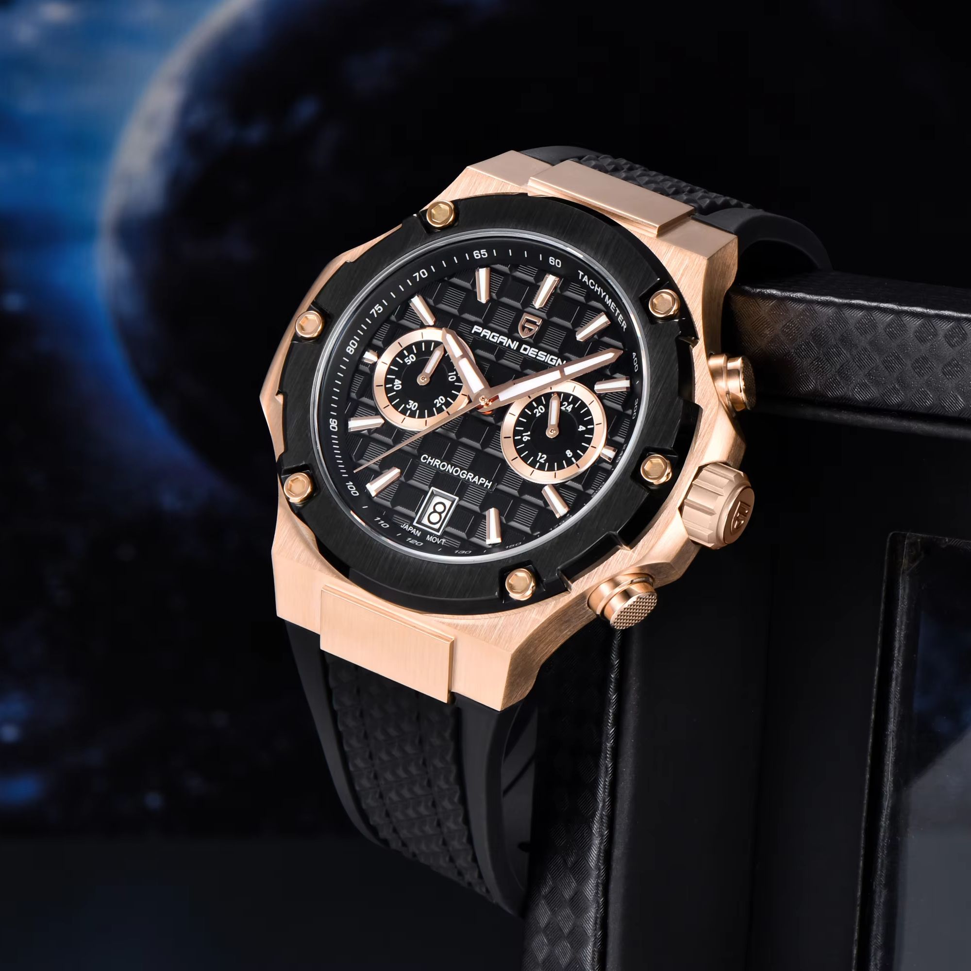 パガーニデザインメンズ腕時計高級ローズゴールドスポーツクロノ - Luxury Watch Jacob And Co のレビューと価格