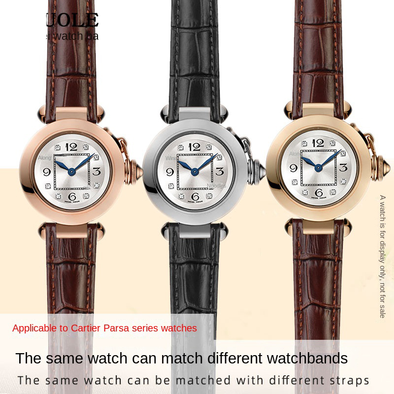 牛革時計ストラップカルティエパシャ特別ノッチ時計バンド男性女 - Luxury Watch Engraving のレビューと価格