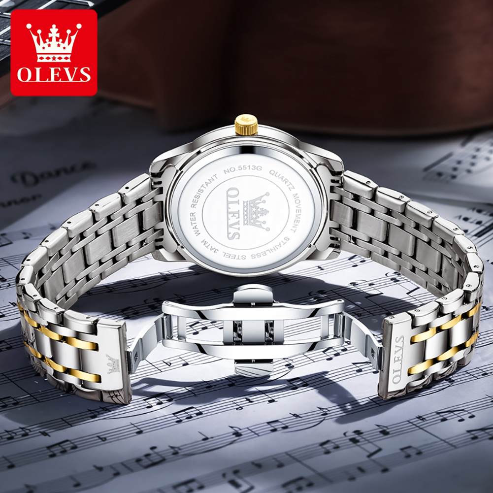 OLEVS ブランドファッションメンズ腕時計ステンレス鋼防水 - Luxury Watch Display のレビューと価格