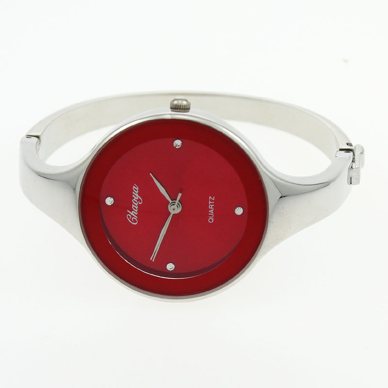 女性用ステンレススチールクォーツ時計,ラウンドカフ,女の子用 - Luxury Watch Lady のレビューと価格