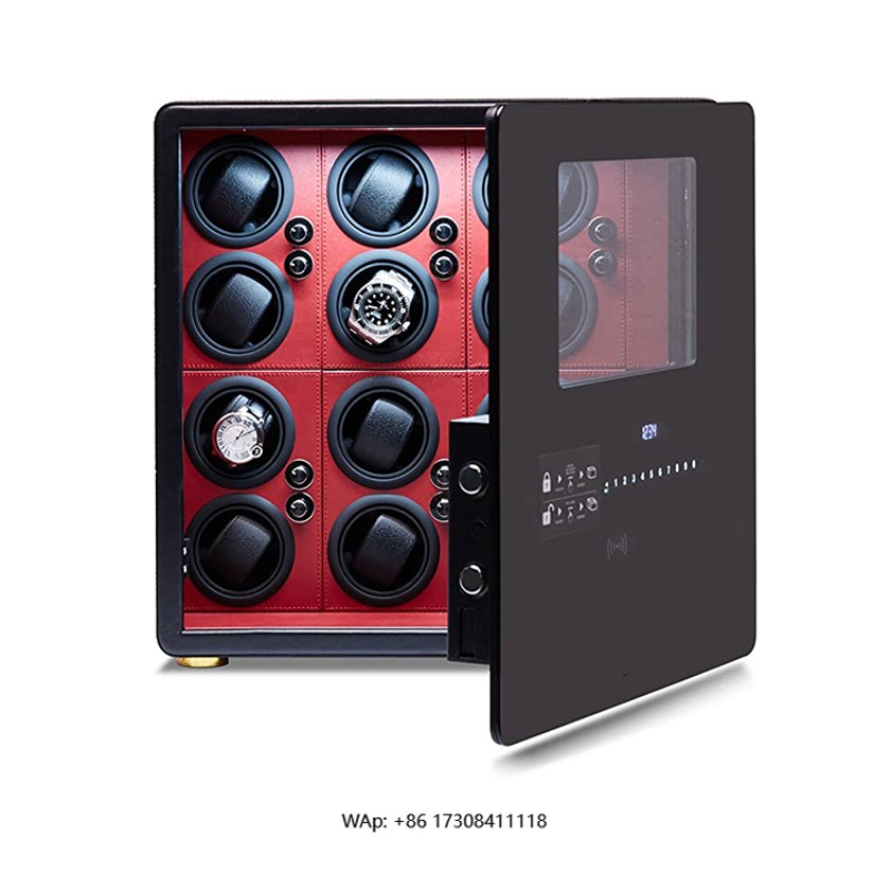 高級12自動巻き上げ機付きジュエリー収納デジタル指紋認証ウォ - Luxury Watch Winder Box のレビューと価格