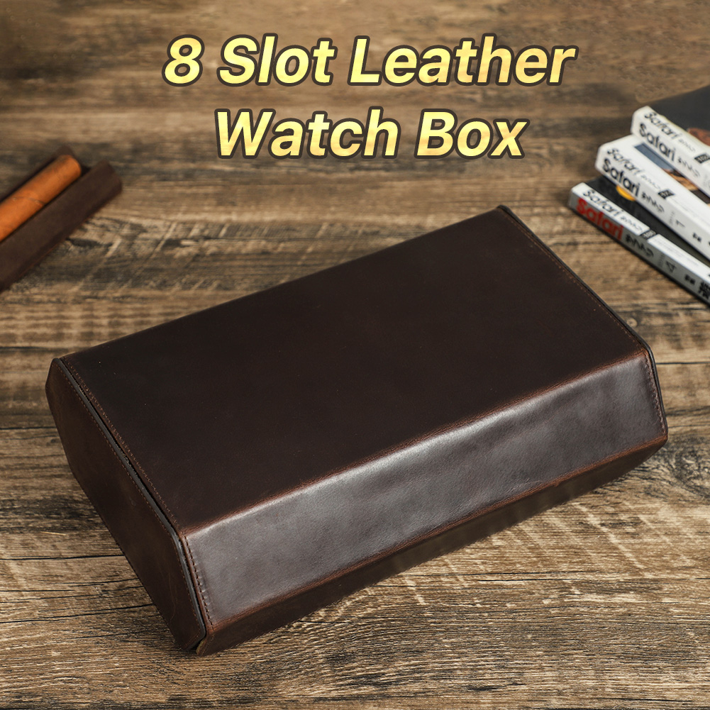 CONTACT'S FAMILY 高級本革8スロット腕時計ロ - Luxury Watch Winder Box のレビューと価格