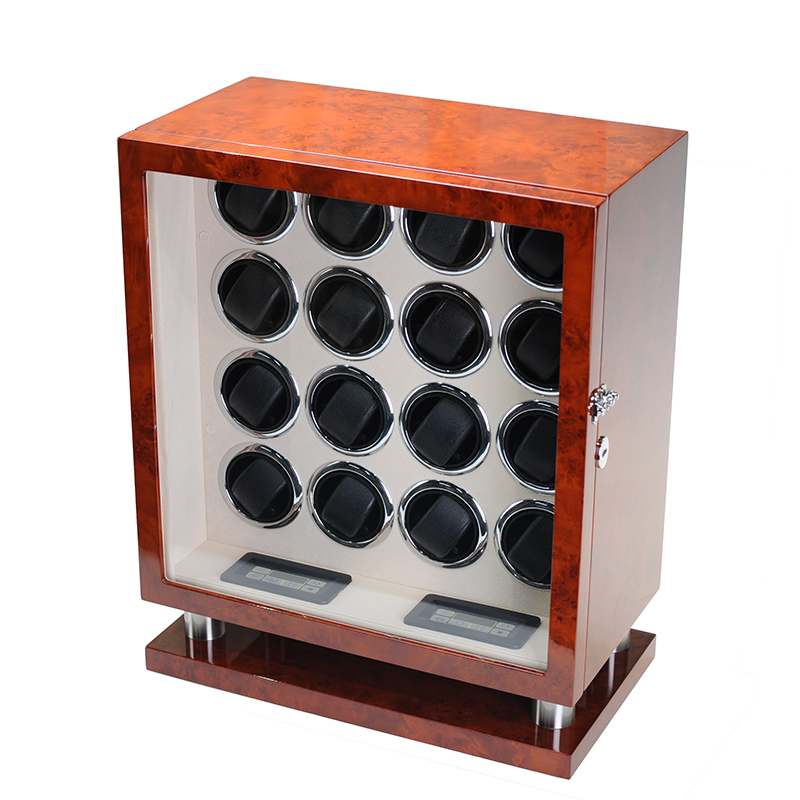 高級自動巻き時計ワインダー金庫 木製時計ボックス 静音モータ - Luxury Watch Winder Box のレビューと価格