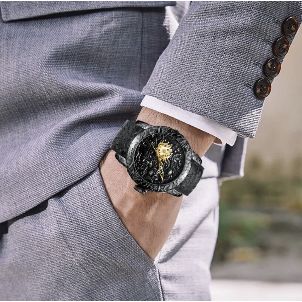 高級 BiDen 真新しいスタイルドラゴン彫刻腕時計メンズ機 - Luxury Watch Nice のレビューと価格