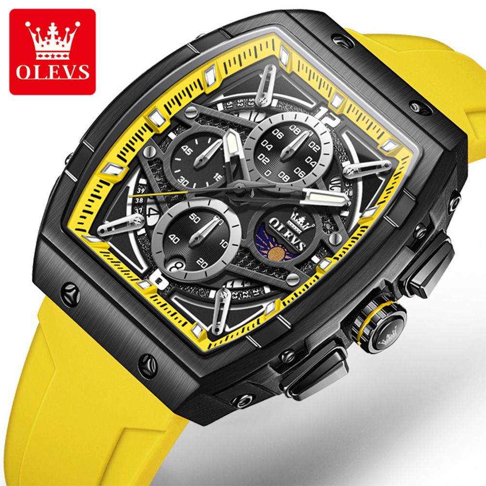 OLEVS スポーツクォーツ時計メンズトノーダイヤルムーンフ - Luxury Watch Jacob And Co のレビューと価格