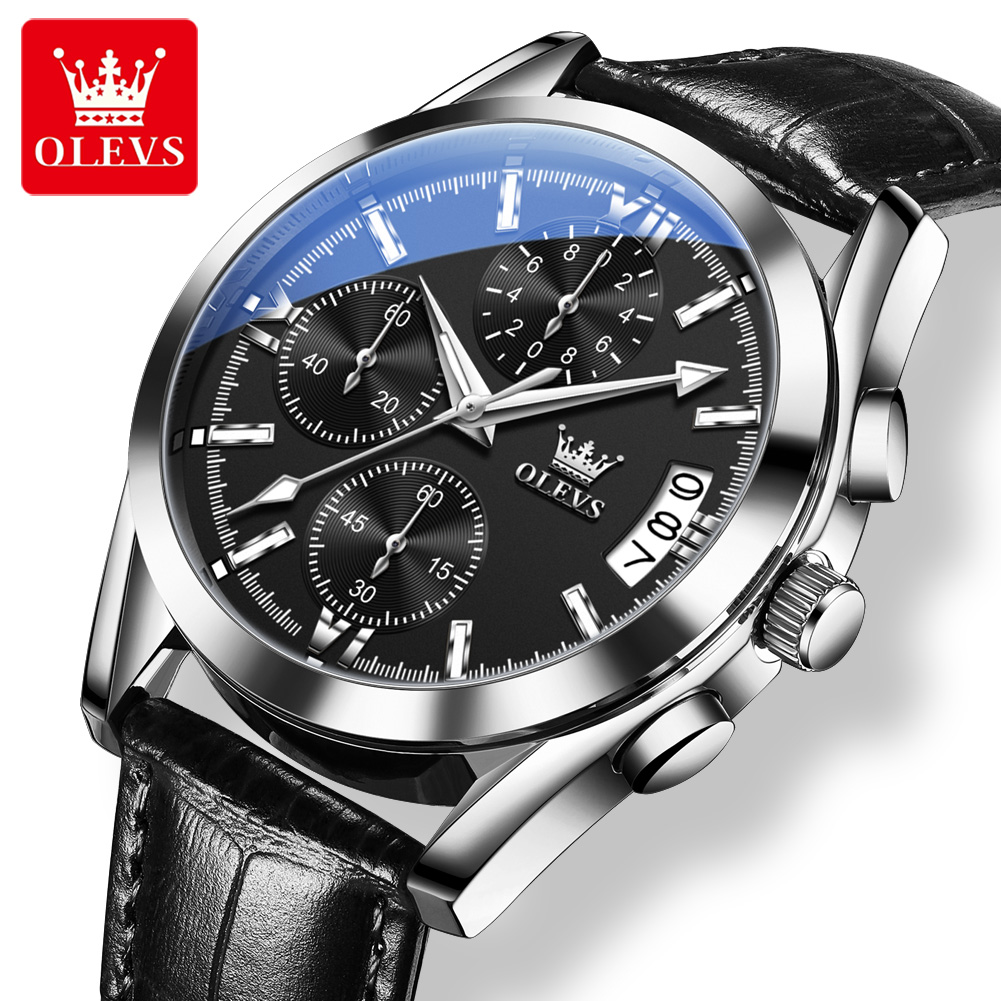 OLEVS トップブランドの高級メンズ腕時計レザーストラップ - Luxury Watch Name のレビューと価格